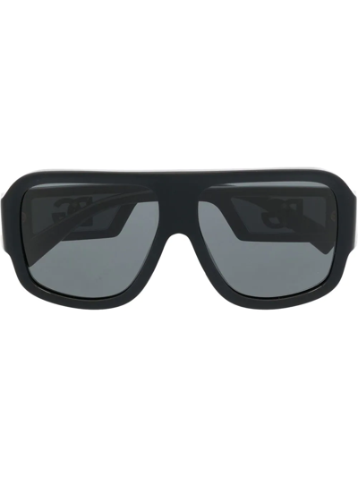 Shop Dolce & Gabbana Oversize Square-frame Sunglasses In Black