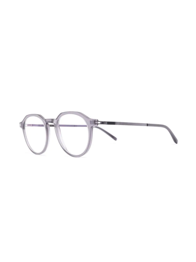 Mykita Saga Round-frame Glasses In Grey