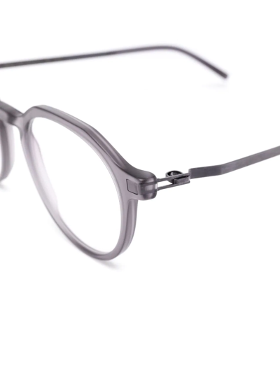 Mykita Saga Round-frame Glasses In Grey