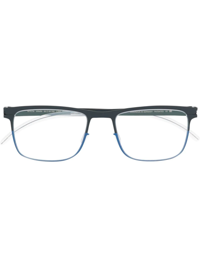 Shop Mykita Armin Square-frame Glasses In Blue