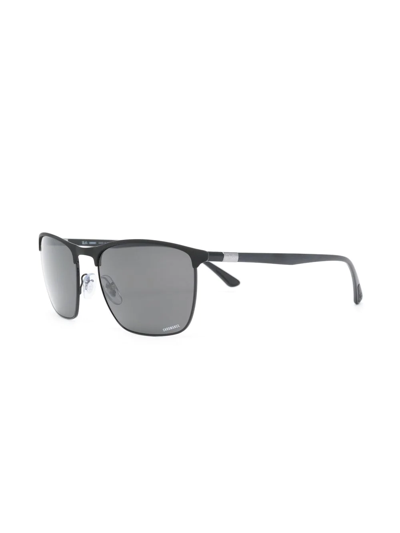 Ray Ban Chrominance Square-frame Sunglasses In Schwarz