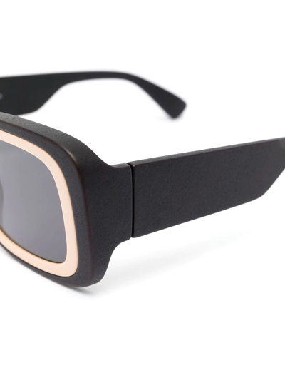 Shop Mykita Studio 13.1 Square-frame Sunglasses In Black