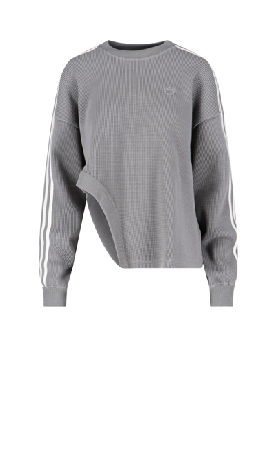 Adidas cutout best sale sweater white