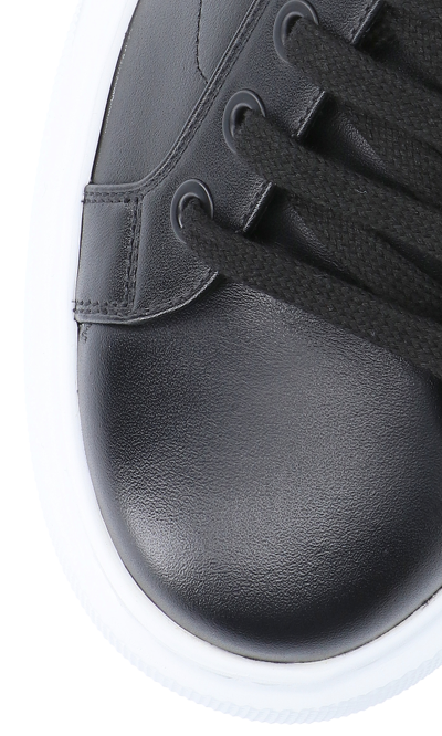 Shop Prada Leather Sneakers