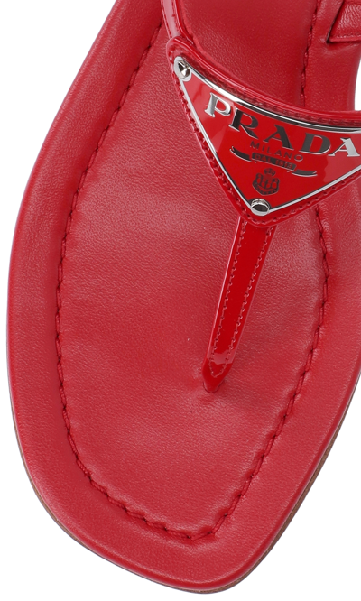 Shop Prada Logo Sandals
