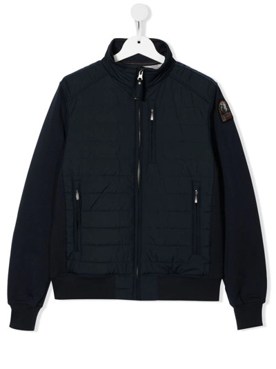 Shop Parajumpers Padded Zip-up Jacket In Blue