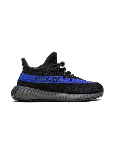 Adidas Originals Yeezy Boost 350 V2 Infant "dazzling Blue" Sneakers In Black