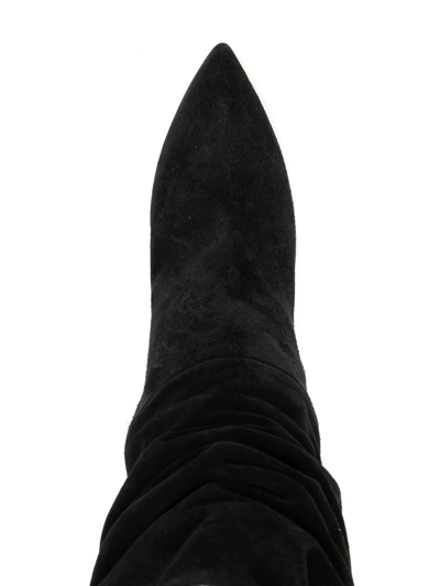Shop Paris Texas Slouchy 85mm Ankle Boots In Black