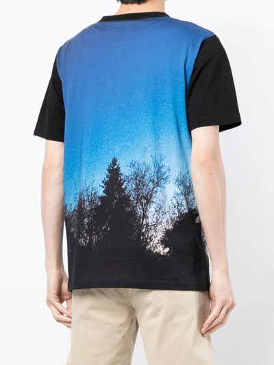 Shop Agnès B. Photograph-print T-shirt In Blue