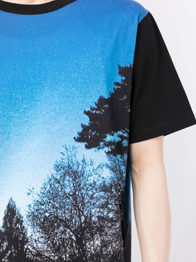 Shop Agnès B. Photograph-print T-shirt In Blue