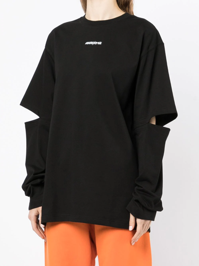 Shop Ader Error Short Sleeve Oversized T-shirt In Black