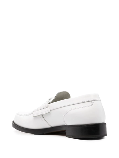 Shop College Debossed-logo Loafers In White