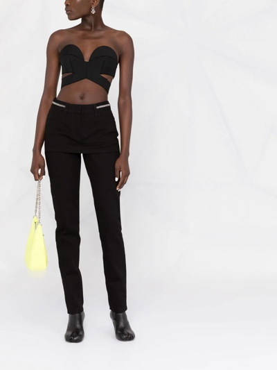 Givenchy Cut-out Bustier Top In Black