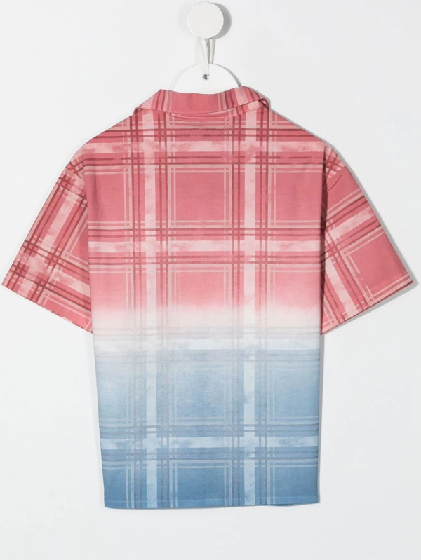 Mauna Kea tie-dye check print shirt - Pink