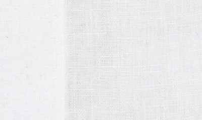 Shop Lorenzo Uomo Solid Linen Trim Fit Dress Shirt In Ivory