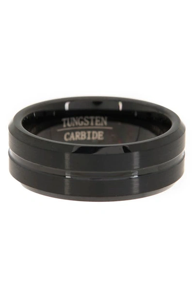 Shop Ed Jacobs Nyc Tungsten Carbide Band Ring In Green