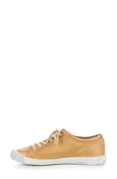 Shop Softinos By Fly London Isla Distressed Sneaker In 609 Warm Orange Washed Leather