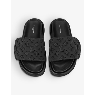 Louis Vuitton Pool Pillow Padded Recycled-nylon Sliders in Black