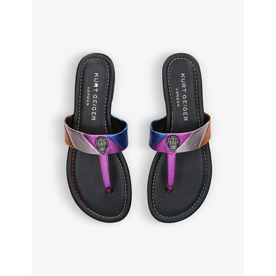 Kurt Geiger Kensington T-strap Sandal In Multi-coloured