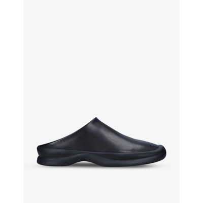 The Row Town Backless Leather Clogs In Black | ModeSens