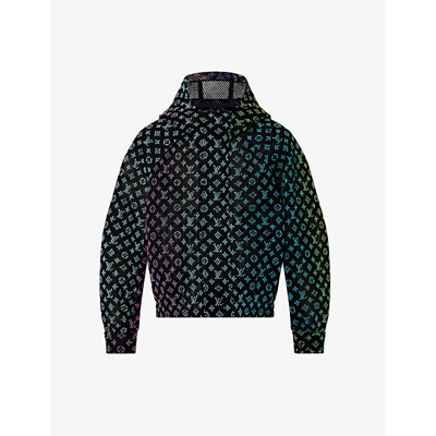 Pre-owned Gradient Monogram-pattern Shell Hooded Blouson Jacket
