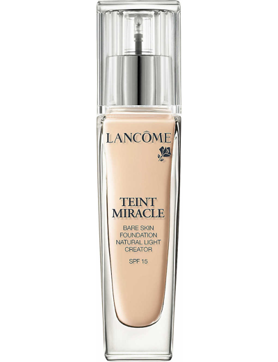 Shop Lancôme Lancome 10 Teint Miracle Hydrating Foundation Spf 15 In Nero