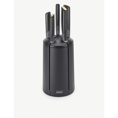 Joseph Joseph Elevate™ Knives 5-piece Carousel Set In Black And White