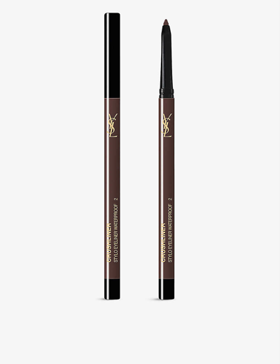 Shop Saint Laurent Yves  2 Crushliner Waterproof Eye Crayon