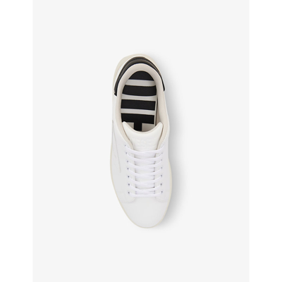 Shop Diesel Men's White/black S Athene Low-top Leather Low-top Trainers