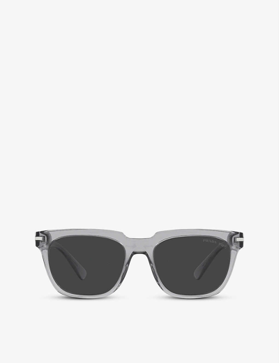 Prada Pr 04ys Acetate Pillow Sunglasses In Clear