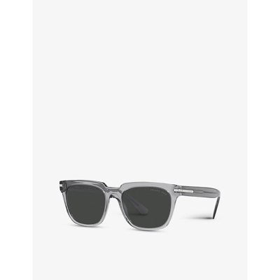 Prada Pr 04ys Acetate Pillow Sunglasses In Clear