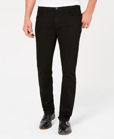 Shop Tommy Hilfiger Tommy Jeans Men's Big & Tall Straight-fit Stretch Jeans In Black Denim