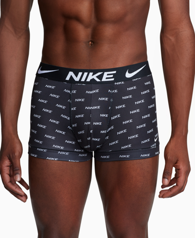 Shop Nike Men's 3-pk. Dri-fit Essential Micro Trunk In Black  Logo
