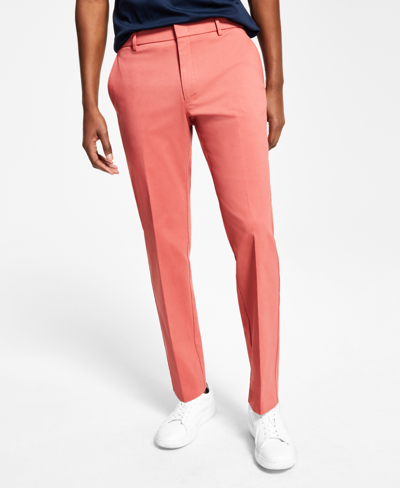 Shop Tommy Hilfiger Men's Modern-fit Th Flex Stretch Solid Performance Pants In Red