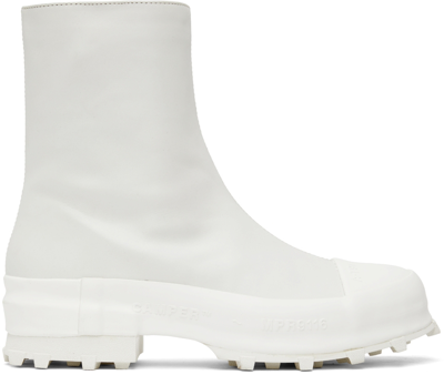 Shop Camperlab White Traktori Zip Boots In White Natural