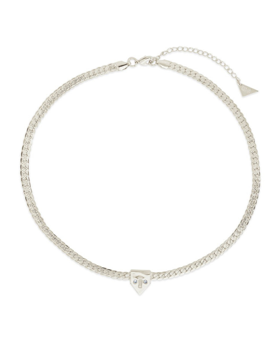 Shop Sterling Forever Catherine Choker Necklace In Silver-tone