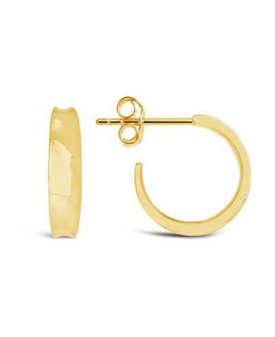 Shop Sterling Forever Graduated Huggie Hoop Earrings In Gold-plated