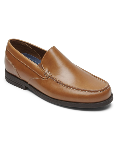 Shop Rockport Men's Preston Venetian Loafer Shoes In Tan