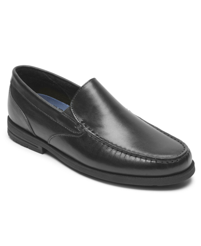 Shop Rockport Men's Preston Venetian Loafer Shoes In Black