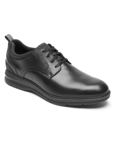 Shop Rockport Men's Total Motion City Plain Toe Shoes In Black