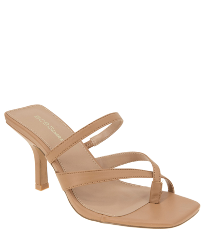 Shop Bcbgeneration Women's Mosina Strappy Sandal In Tan Leather