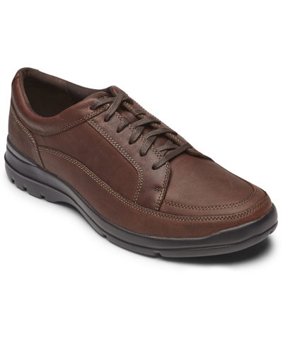 Shop Rockport Men's Junction Point Lace To Toe Shoes In Chocolate