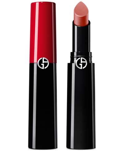Shop Giorgio Armani Armani Beauty Lip Power Long-lasting Satin Lipstick In Androgino (soft Beige- Pinky Peach)