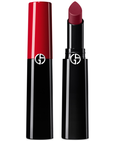 Shop Giorgio Armani Armani Beauty Lip Power Long-lasting Satin Lipstick In Tempting (burgundy Red)