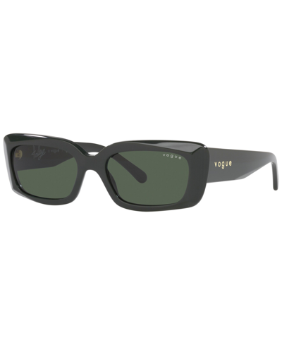 Shop Vogue Eyewear Hailey Bieber X  Women's Sunglasses, Vo5440s In Dark Green