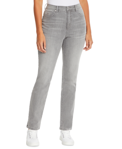 Shop Gloria Vanderbilt Petite Amanda High-rise Jeans In Tybee Whiskers