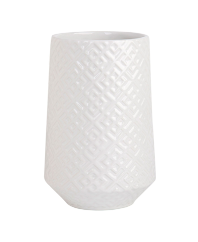 Shop Home Essentials 8.7" Embossed Vase In White