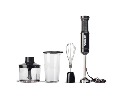 Shop Nutribullet Immersion Blender With Blending Cup, Chopper & Whisk Attachments In Black