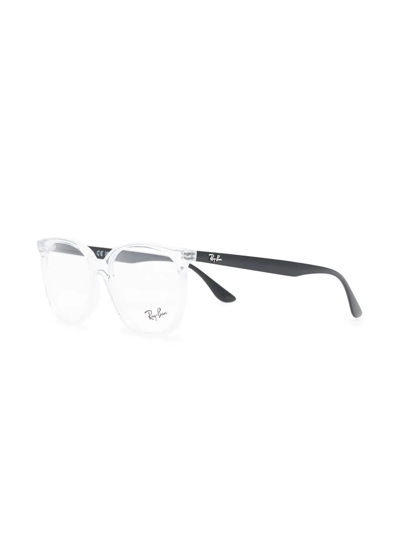 Ray Ban Rb4378 Square-frame Glasses In Weiss