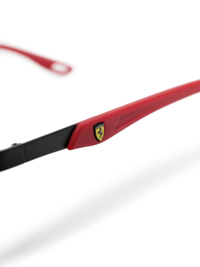 Ray Ban Round-frame Mirrored Sunglasses In Schwarz